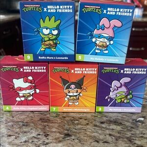 Hello Kitty x TMNT Action Figures - Multicolor Set
